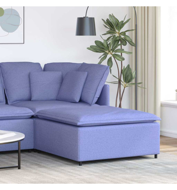Module de repose-pieds pour canapé modulaire Bleu jeans 100 x 100 x 48 cm | Mobilier & Déco