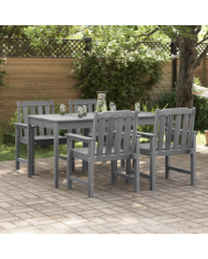 Chaises de jardin 4 pcs Gris clair 65.5x55.5x88 cm HDPE | Mobilier & Déco