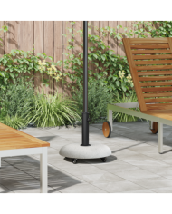 base de parasol sur roues pour poteaux de 37/42/52/58mm Gris Clair Béton | Mobilier & Déco