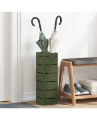 Porte-parapluies Vert olive Métal Moyen Porte-parapluies | Mobilier & Déco