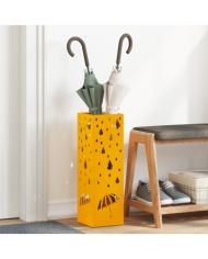 Porte-parapluies Jaune moutarde Métal Compact Décoratif | Mobilier & Déco