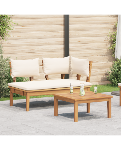 Ensemble de banc de jardin en bois massif Teck | Mobilier & Déco