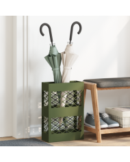 Porte-parapluies Vert olive Métal Moyen Porte-parapluies | Mobilier & Déco