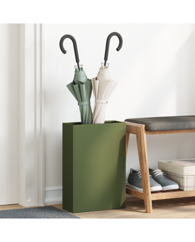 Porte-parapluies Vert olive Métal Moyen Porte-parapluies | Mobilier & Déco