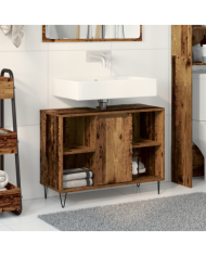 Cabinet en vieux bois Bois vieux Bois d'ingénierie Format moyen | Mobilier & Déco