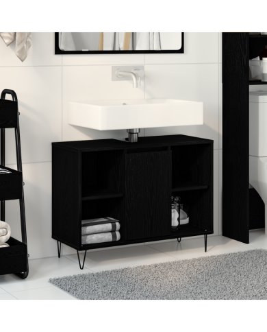 Coiffeuse chêne noir Chêne noir MDF Moyenne Coiffeuse chêne noir | Mobilier & Déco