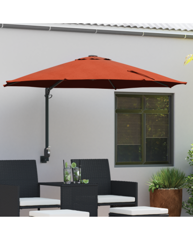 Parasol de terrasse Terracotta Cadre en aluminium, toile en polyester | Mobilier & Déco