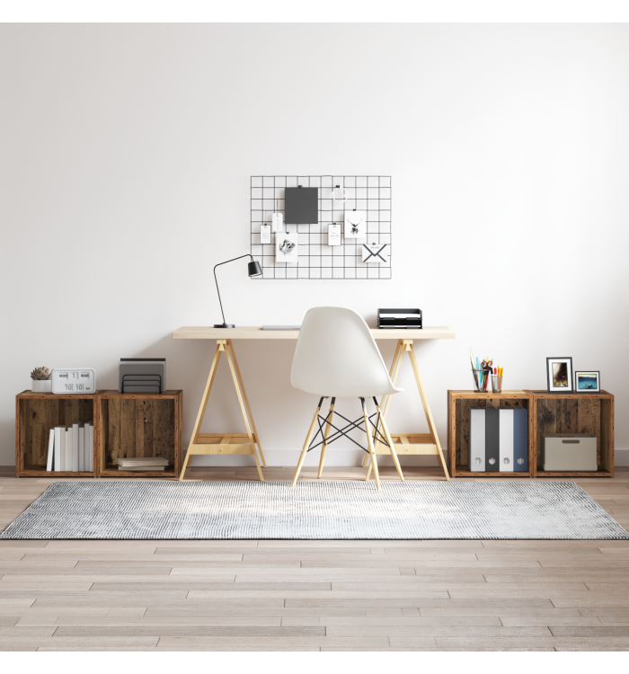 Meubles TV 4 pcs Bois ancien 37x35x37 cm Bois d'ingénierie | Mobilier & Déco