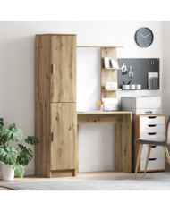 Bureau avec rangement Chêne artisan Bois d'ingénierie | Mobilier & Déco