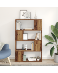 bibliothèque vieux bois bois d'ingénierie 80 x 24 x 124 cm | Mobilier & Déco