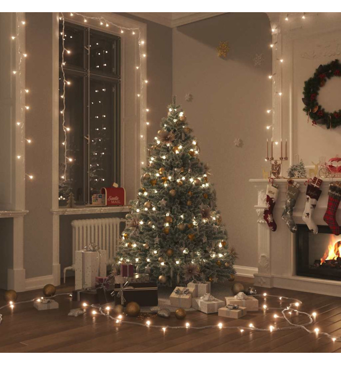 Guirlande LED avec 2000 LED Blanc chaud 200 m PVC | Mobilier & Déco
