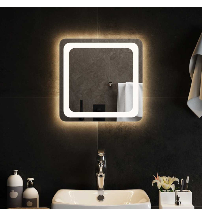 Miroir de salle de bain à LED 40x40 cm | Mobilier & Déco