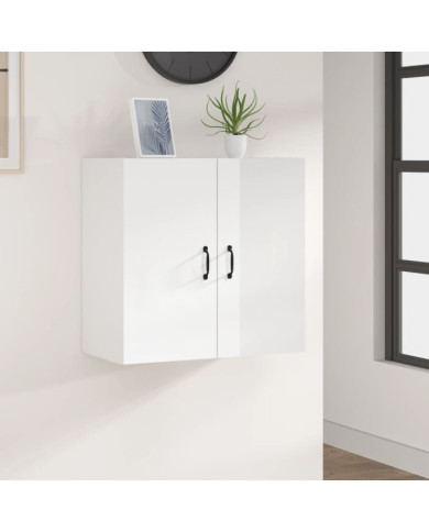 Armoire murale Blanc brillant 60x31x60 cm Bois d'ingénierie | Mobilier & Déco