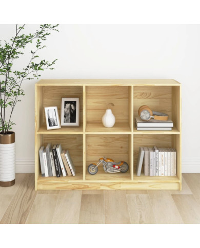 Bibliothèque 104x33x76 cm bois de pin massif | Mobilier & Déco