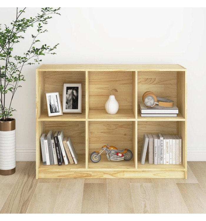 Bibliothèque 104x33x76 cm bois de pin massif | Mobilier & Déco