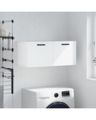 Armoire murale blanc 80x36,5x35 cm bois d'ingénierie | Mobilier & Déco