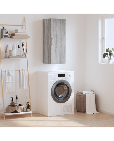 Armoire murale sonoma gris 34,5x34x90 cm | Mobilier & Déco