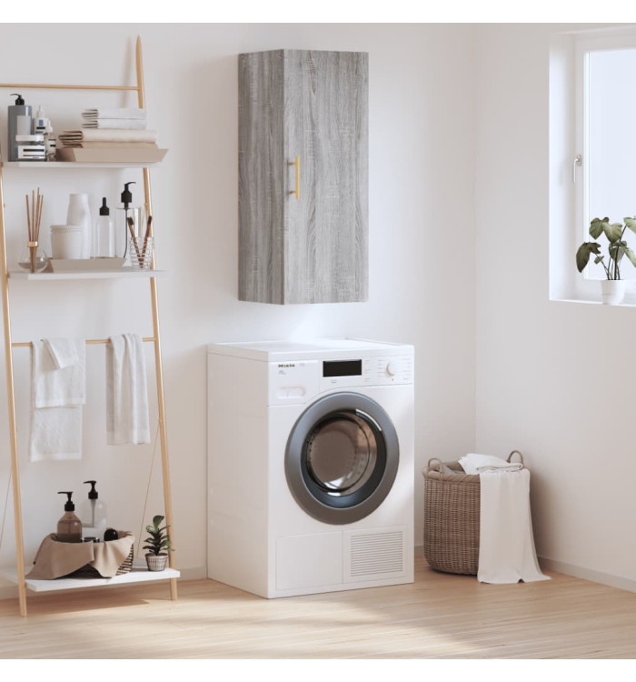 Armoire murale sonoma gris 34,5x34x90 cm | Mobilier & Déco
