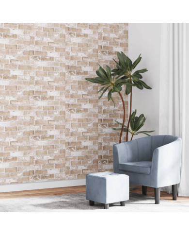 Papier peint 3D motif de brique marron 10x0,53 m non tissé | Mobilier & Déco