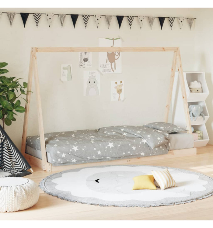 Cadre de lit pour enfants 80x200 cm bois de pin massif | Mobilier & Déco