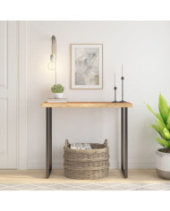 Dessus de table 100x40x3,8 cm rectangulaire bois massif acacia | Mobilier & Déco