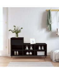 Armoire à chaussures Noir 102x36x60 cm Bois d'ingénierie | Mobilier & Déco