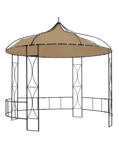 Belvédère 300x290 cm Taupe Rond | Mobilier & Déco