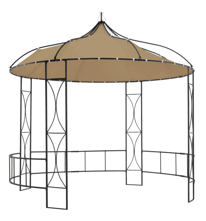 Belvédère 300x290 cm Taupe Rond | Mobilier & Déco