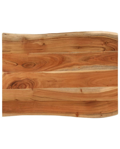 Dessus de table 90x60x3,8 cm rectangulaire bois massif d'acacia | Mobilier & Déco
