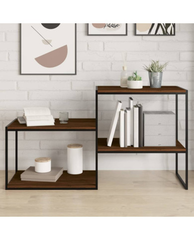 Étagères murales 4 pcs chêne marron 60x50x1,5cm bois ingénierie | Mobilier & Déco