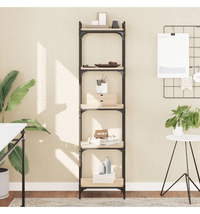 Bibliothèque à 5 niveaux chêne sonoma 40x30x154 cm | Mobilier & Déco