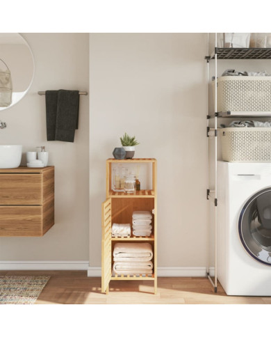 Armoire de salle de bain avec étagère 36x33x87 cm bambou | Mobilier & Déco