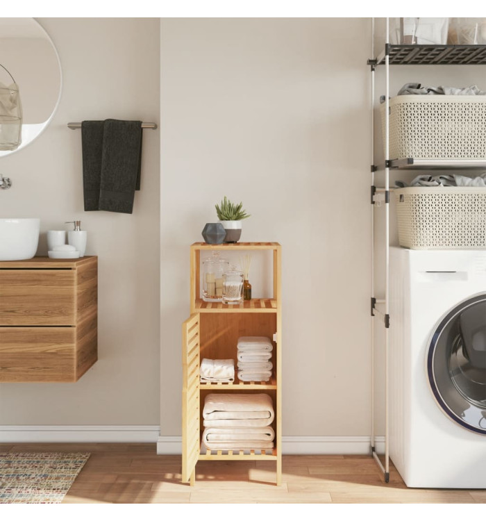 Armoire de salle de bain avec étagère 36x33x87 cm bambou | Mobilier & Déco