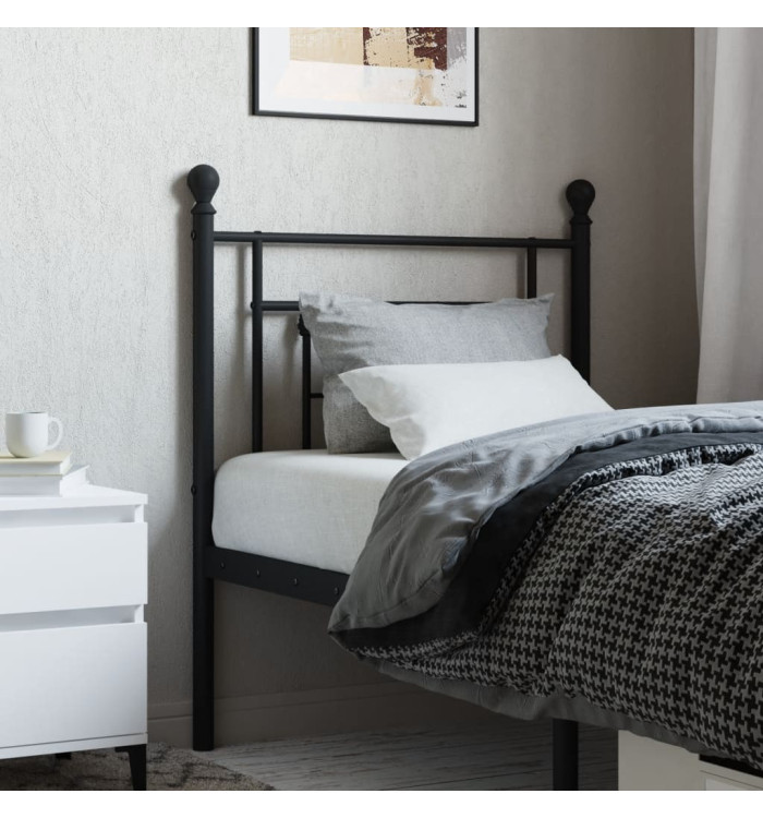 Tête de lit métal noir 80 cm | Mobilier & Déco