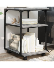 Support d'imprimante à 3 niveaux sonoma gris 43x48x64 cm | Mobilier & Déco