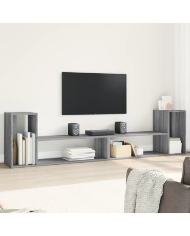 Meubles TV 2 pcs sonoma gris 100x30x50 cm bois d'ingénierie | Mobilier & Déco