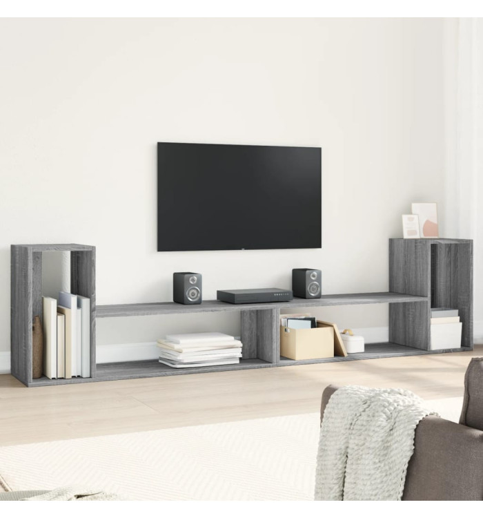 Meubles TV 2 pcs sonoma gris 100x30x50 cm bois d'ingénierie | Mobilier & Déco