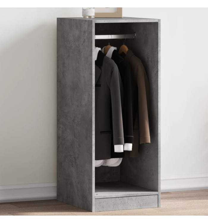 Garde-robe gris béton 48x41x102 cm bois d'ingénierie | Mobilier & Déco