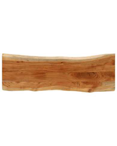 Dessus de table 140x40x3,8 cm rectangulaire bois massif acacia | Mobilier & Déco