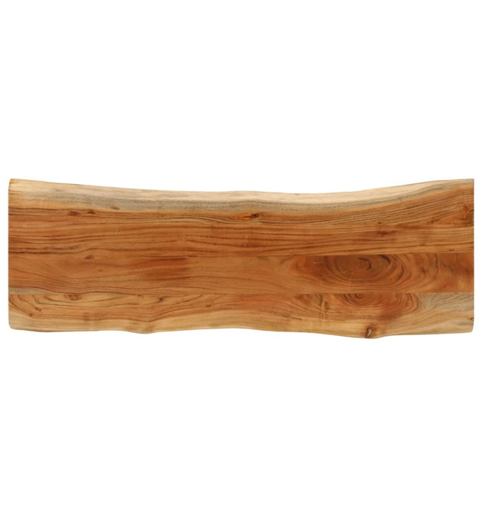 Dessus de table 140x40x3,8 cm rectangulaire bois massif acacia | Mobilier & Déco