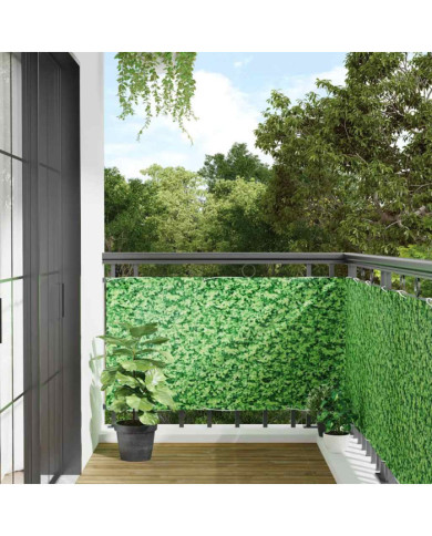 Écran d'intimité de balcon aspect de plante vert 700x120 cm PVC | Mobilier & Déco