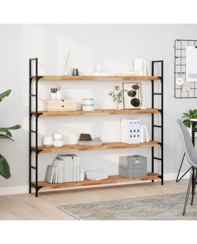 Étagères flottantes 4 pcs 140x20x4 cm acacia massif à l'huile | Mobilier & Déco