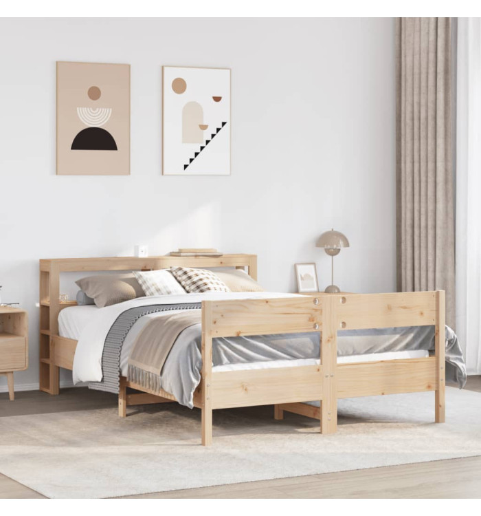 Cadre de lit sans matelas 160x200 cm bois massif de pin | Mobilier & Déco