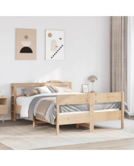 Cadre de lit sans matelas 160x200 cm bois massif de pin | Mobilier & Déco