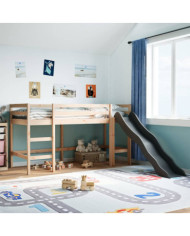 Lit mezzanine d'enfants sans matelas 80x200 cm bois pin massif | Mobilier & Déco