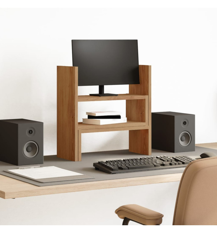 Organisateur de bureau réglable chêne artisanal bois ingénierie | Mobilier & Déco