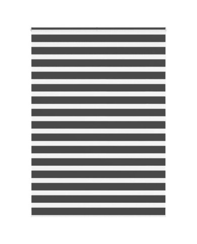 Store zèbre noir 165x200 cm largeur du tissu 160,9 cm polyester | Mobilier & Déco