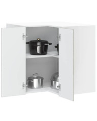 Armoire d'angle murale de cuisine Porto sonoma gris | Mobilier & Déco