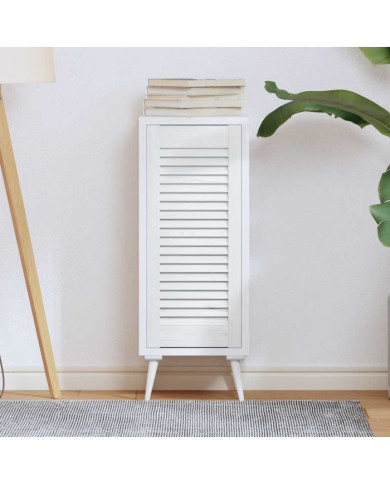 Porte d'armoire à persiennes blanc 69x29,5 cm | Mobilier & Déco