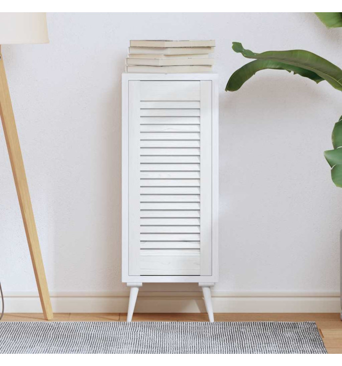 Porte d'armoire à persiennes blanc 69x29,5 cm | Mobilier & Déco
